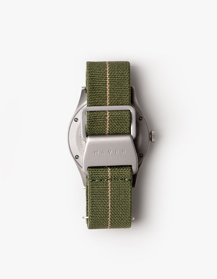 Olive mens field watch