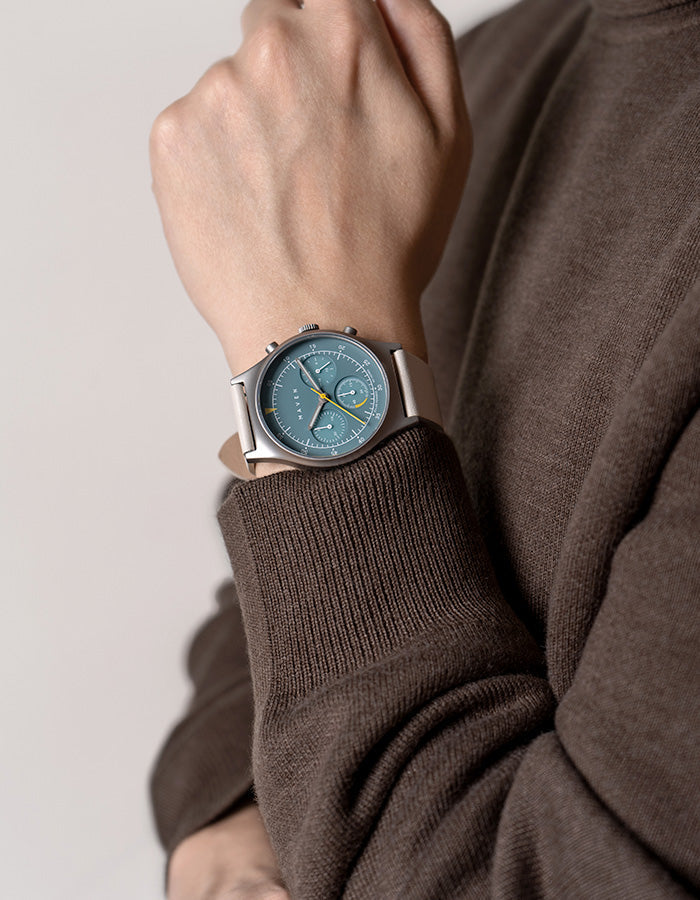 MUS SOLAR C-02 OFFWHITE | Solar Chronograph Watches | Maven