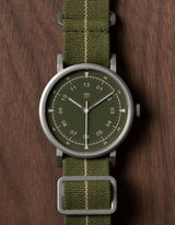 Olive mens field watch