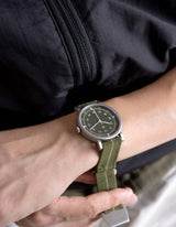 Olive mens field watch