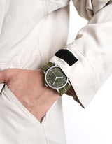 Olive mens field watch