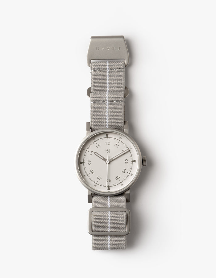 Gray mens field watch