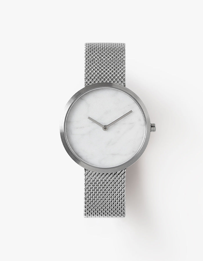 Outline Silver Mesh 34mm